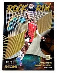 Jabari Smith Jr. [Gold] #15 Basketball Cards 2022 Panini Recon Rock the Rim Prices