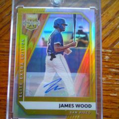 James Wood [Optic Signature Gold] #62 Baseball Cards 2021 Panini Elite Extra Edition Prices