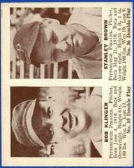 Bob Klinger, Stanley Brown Baseball Cards 1941 Double Play Prices