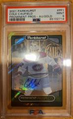 Cole Caufield [Gold Autograph] Hockey Cards 2021 Parkhurst Prominent Prospects Prices