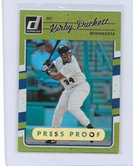 Kirby Puckett [Gold Press Proof] #184 Baseball Cards 2017 Panini Donruss Prices
