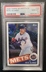 Pete Alonso Baseball Cards 2020 Topps Silver Pack 1985 Chrome Promo Prices