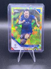 Lionel Messi [Yellow] #100 Soccer Cards 2021 Topps Chrome Sapphire UEFA Champions League Prices