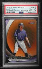 Zac Veen [Orange Refractor] #TP-12 Baseball Cards 2020 Bowman's Best Top Prospects Prices