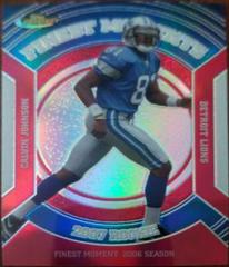 Calvin Johnson [Refractor] #RFM-CJO Football Cards 2007 Topps Finest Moments Prices