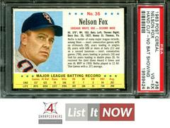 Nelson Fox [Hand Cut No Bat Showing] #36 Baseball Cards 1963 Post Cereal Prices