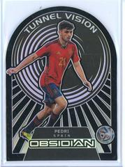 Pedri [Red Pulsar] #15 Soccer Cards 2022 Panini Obsidian Tunnel Vision Prices