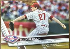 Aaron Nola [Pre Throw Gold] #340 Baseball Cards 2017 Topps Prices