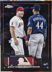 Julio Rodriguez, Mike Trout [Black] #USCS132 Baseball Cards 2023 Topps Chrome Update Sapphire Prices