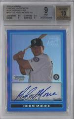Adam Moore [Blue Refractor Autograph] #BCP123 Baseball Cards 2009 Bowman Chrome Prospects Prices