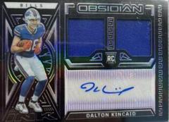 Dalton Kincaid [Purple Electric Etch] #38 Football Cards 2023 Panini Obsidian Rookie Jersey Ink Prices