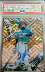 Ken Griffey Jr. [Orange Magma Diffractor] #HT-KG Baseball Cards 2016 Topps High Tek Autograph Prices