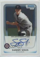 Sammy Solis [Autograph] #BCP106 Baseball Cards 2011 Bowman Chrome Prospects Prices