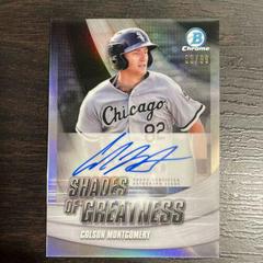 Colson Montgomery Baseball Cards 2022 Bowman Chrome Shades of Greatness Autographs Prices