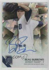 Beau Burrows [Atomic Refractor] Baseball Cards 2015 Bowman's Best of Autographs Prices