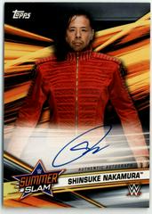 Shinsuke Nakamura Wrestling Cards 2019 Topps WWE SummerSlam Autographs Prices