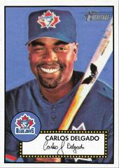 Carlos Delgado [Black Back] #20 Baseball Cards 2001 Topps Heritage Prices