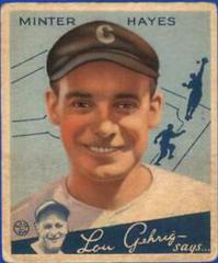 Minter Hayes #63 Baseball Cards 1934 Goudey Prices