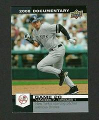 Derek Jeter #490 Baseball Cards 2008 Upper Deck Documentary Prices