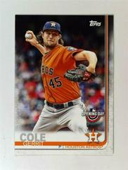 Gerrit Cole #73 Baseball Cards 2019 Topps Opening Day Prices