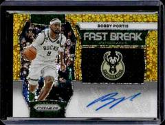 Bobby Portis [Gold] #30 Basketball Cards 2023 Panini Prizm Fast Break Autograph Prices