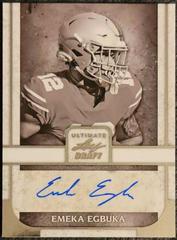 Emeka Egbuka #PA-EE1 Football Cards 2022 Leaf Ultimate Draft Portrait Autographs Prices