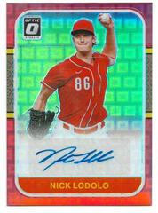 Nick Lodolo [Pandora Red] Baseball Cards 2021 Panini Donruss Optic Retro 1987 Signatures Prices