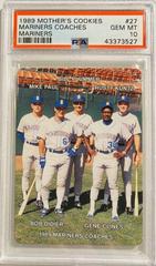 Mariners Coaches Baseball Cards 1989 Mother's Cookies Mariners Prices