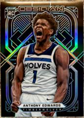 Anthony Edwards [Blue] Basketball Cards 2020 Panini Obsidian Prices