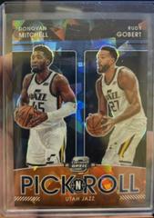 Donovan Mitchell, Rudy Gobert [Blue Ice] Basketball Cards 2021 Panini Contenders Optic Pick n Roll Prices