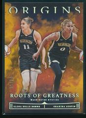 Shakira Austin, Elena Delle Donne [Gold] #8 Basketball Cards 2023 Panini Origins WNBA Roots of Greatness Prices