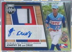 Jomphy De La Cruz #DMS-JC Baseball Cards 2022 Panini Elite Extra Edition DPL Material Signatures Prices