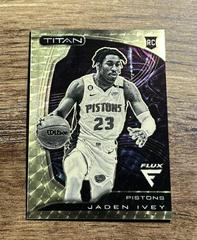 Jaden Ivey [Gold Vinyl] #63 Basketball Cards 2022 Panini Flux Titan Prices