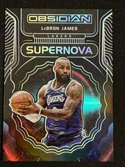 LeBron James #6 Basketball Cards 2021 Panini Obsidian Supernova Prices