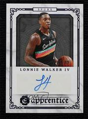 Lonnie Walker IV [Blue] #APR-LWA Basketball Cards 2020 Panini Chronicles Apprentice Signatures Prices