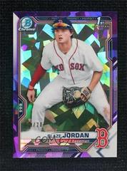 Blaze Jordan [Purple] #BCP-195 Baseball Cards 2021 Bowman Chrome Sapphire Prospects Prices