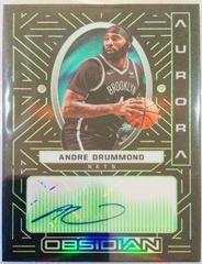 Andre Drummond [Green] Basketball Cards 2021 Panini Obsidian Aurora Autographs Prices