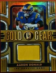 Aaron Donald [White Gold] #GG-AD Football Cards 2023 Panini Gold Standard Gear Prices
