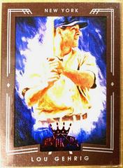 Lou Gehrig [Mini Material Framed] #92 Baseball Cards 2015 Panini Diamond Kings Prices