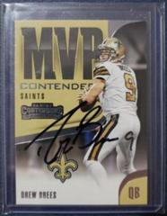 Drew Brees Football Cards 2018 Panini Contenders MVP Autographs Prices
