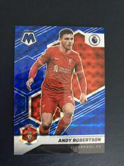 Andy Robertson [Reactive Blue Mosaic] Soccer Cards 2021 Panini Mosaic Premier League Prices