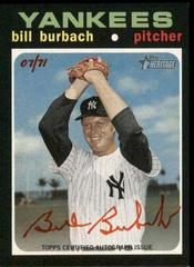 Bill Burbach [Red Ink] Baseball Cards 2020 Topps Heritage Real One Autographs Prices