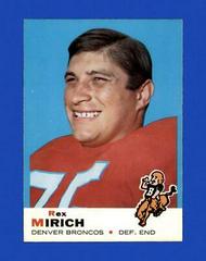 Rex Mirich Football Cards 1969 Topps Prices