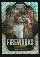 Tina Charles [Mojo] #2 Basketball Cards 2023 Panini Prizm WNBA Fireworks Prices