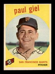 Paul Giel Baseball Cards 1959 Topps Prices