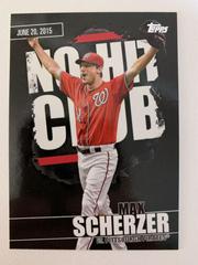 Max Scherzer [Black] Baseball Cards 2022 Topps No Hit Club Prices
