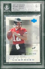 A.J. Feeley [Portrait] #81 Football Cards 2001 Upper Deck Graded Prices