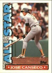 Jose Canseco #11 Baseball Cards 1990 Topps TV All Stars Prices