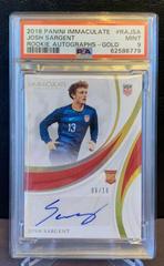 Josh Sargent [Gold] Soccer Cards 2018 Panini Immaculate Rookie Autographs Prices