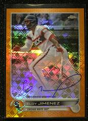 Eloy Jimenez [Orange] #CA-EJ Baseball Cards 2022 Topps Chrome Logofractor Autographs Prices